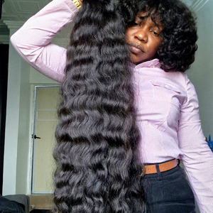 Paquetes de cabello humano ondulado Natural crudo camboyano virgen cutícula alineada birmano rizado sin procesar Italia pelo indio rizado - Product Image 1