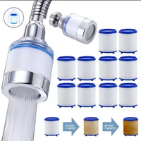 Robinet mural rotatif finition chromée pour cuisine et salle de bain, adaptateur de filtre à eau, débit réglable, élimine les impuretés
