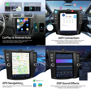 Hikity for <span class=keywords><strong>Honda</strong></span> <span class=keywords><strong>Accord</strong></span> 2004-2007 9.7インチ8コアAndroidカーラジオステレオ4G/WiFi/BTワイヤレスカープレイ/Android Auto Autoradio - Product Image 2