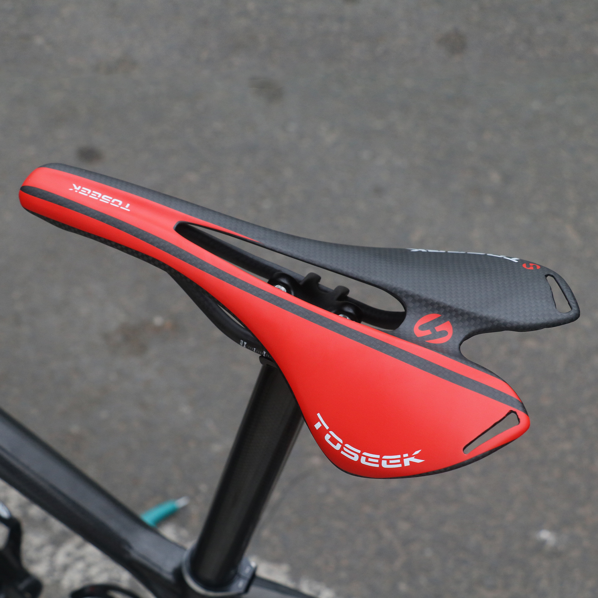 Sella Per Bici Da Strada E Mountain Bike Completamente In Fibra Di Carbonio Pelle Cuscino Per Sella Parti Per Ciclismo In Carbonio Anti Scolorimento