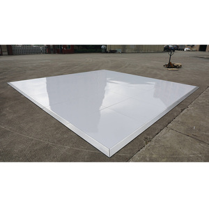 4x4ft modular dance floor portable white wood party flooring - Product Image 2