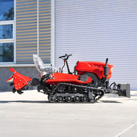 Mini tracteur agricole sur chenilles labourage et fertilisation à double usage des terres agricoles