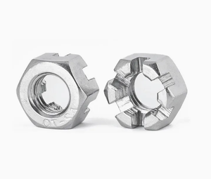 Prix usine OEM DIN935 Écrou à queue hexagonal rainuré en acier inoxydable zingué galvanisé - Product Image 5