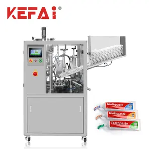 KEFAI Easy To Operate Automatic Tooth Paste Soft Plastic Tube Filling And Sealing Machine Hot Sale