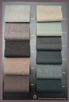 BOOK3 50% Laine Mérinos Super Fine 25% Poly 25% Viscose Brosse Légère 330GSM 150CM Fibre de Laine Peignée Brute Quatre Saisons pour Costume