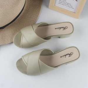 Sandalias de verano para mujer con medias pantuflas gruesas envueltas Diseño de plataforma de moda Nueva llegada Sandalia sin cordones - Product Image 6