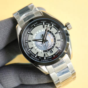 Reloj de Lujo Personalizado al por Mayor, con Hora Mundial, de Acero Inoxidable, Resistente al Agua, Mecánico, con Cristal de Zafiro, para Negocios - Product Image 2