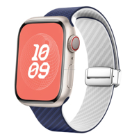 Kohlefaser-Muster bänder für Apple Watch IWatch Magnetische Ersatz-Silikon bänder 38mm 42mm 40mm 41mm 49mm