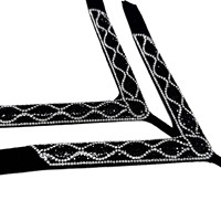 Sandales tongs en V pour femmes avec motif en verre thermodurcissable et strass à coudre, accessoires de chaussures DIY
