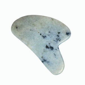 Planche Gua Sha en pierre naturelle polie à la main pour le massage des méridiens du visage et le remodelage de la peau - Product Image 5