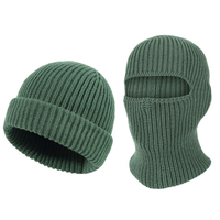 Pasamontañas 2 en 1 con Logotipo Personalizado, Pasamontañas Negro para Esquí, Protección Facial Cálida para Invierno, Pasamontañas y Gorro de Ciclismo para Hombre