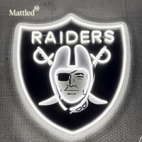 Logo LED personnalisé sans minimum de commande, lumière néon pour l'esprit d'équipe, collier de cheerleading sportif, accessoires pour les fans de football