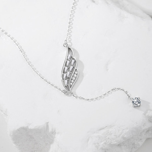 Fashion Unique Angel Wings Necklace 925 Sterling <strong>Silver</strong> <strong>Long</strong> Tassel Y-Shaped Clavicle <strong>Chain</strong> for Women High-end Jewelry Gift - Product Image 4