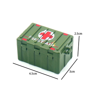 Vente en gros de mini petites armes pack figurines de <span class=keywords><strong>soldat</strong></span> fusil arme boîte de chargement assembler des accessoires militaires bloc de construction enfant - Product Image 5