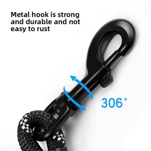 <span class=keywords><strong>Correa</strong></span> de Entrenamiento <span class=keywords><strong>Extensible</strong></span> para Perros y Gatos, de Nailon Resistente, con Rayas Reflectantes, Multicolor, No Retráctil, para Pasear - Product Image 4