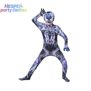 HESPER Disfraz de Spiderman para Niños, Mono Ajustado de Iron Father Son, para Fiesta de Cumpleaños, Halloween, Cosplay de Spiderman Negro - Product Image 2