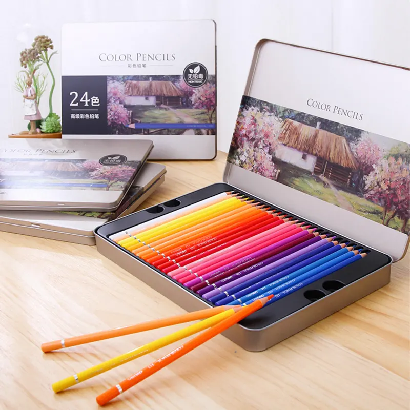 Art Supplies Kleur Potlood Set Kunstenaar Zachte Serie Lood Cores Premium Gekleurde Potloden Voor Tekening Schetsen