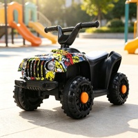 Voiture électrique tout-terrain télécommandée à 4 roues pour enfants de 2 à 6 ans.