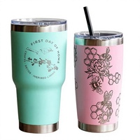 Vaso de Viaje de Acero Inoxidable de Doble Pared y Aislamiento al Vacío de 20 oz, Taza de Café con Tapa, Portátil