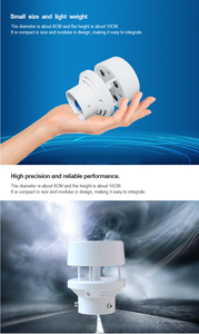 Anemómetro digital ultrasónico, transductor de dirección de velocidad del viento, mide 5 parámetros meteorológicos, instrumento para dirección del viento - Product Image 4