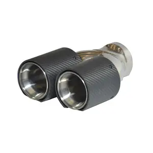 Racing Exhaust Muffler Tip Carbon Fiber Racing Automobile Car Tail Pipe 2.5 Inch Inlet 4 Inch Outlet