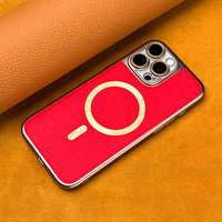 Étui magnétique pour iPhone 17 16 Pro Max, protection intégrale de l'objectif pour iPhone 14, étui en cuir antichoc pour homme pour iPhone 13 12