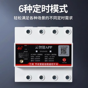 Dyle 4G Smart Remote Control Switch 380V 3P4W App Control Water Pump Streetlight Charging Station - Product Image 5