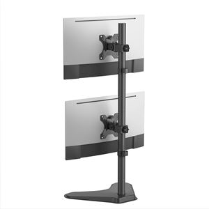 Support de moniteur double avec support de moniteur vertical et <span class=keywords><strong>bras</strong></span> articulés Support d'écran d'ordinateur pour 2 écrans <span class=keywords><strong>Bras</strong></span> de moniteur - Product Image 4