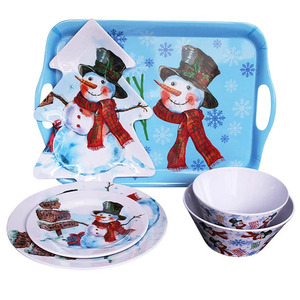 Plato <span class=keywords><strong>de</strong></span> Servir Grande <span class=keywords><strong>de</strong></span> Melamina con Forma <span class=keywords><strong>de</strong></span> Papá Noel <span class=keywords><strong>de</strong></span> 16 Pulgadas <span class=keywords><strong>para</strong></span> Galletas y Dulces Navideños - Product Image 6