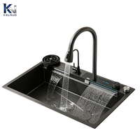 Évier de cuisine numérique intelligent OEM Standard Flying Rain avec affichage numérique moderne