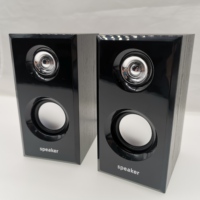 Système audio promotionnel personnalisé OEM, haut-parleur en bois bon marché, USB 2.0, home cinéma portable pour téléphone portable, ordinateur, ordinateur portable, tablette