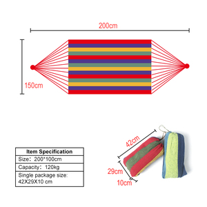 Vải bạt võng du lịch ngoài trời chất lượng cao, di động, làm từ cotton - Product Image 2