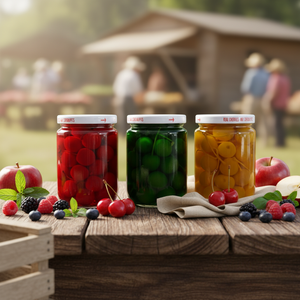 New Season Mikado Foods Canned <strong>Maraschino</strong> Red <strong>Cherries</strong> in Syrup Fresh Fruit 6/720ml for Baking - Product Image 1