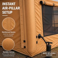 Tente gonflable de luxe pour l'extérieur, fabriquée en Chine, imperméable, protégée contre les UV, en coton TC, portable