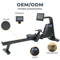 Máquina de Remo Magnética K-FIT Air K5, Equipo de Entrenamiento de Fuerza y Cardio para Gimnasio Comercial, Ejercicio de Cuerpo Completo