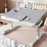 Verbeterde opvouwbare draagbare kleine bedtafel van aluminiumlegering, in hoogte verstelbaar computerbureau voor studeren in studentenhuizen