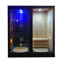 Sauna Inframerah dengan Terapi Cahaya Merah Ruang Sauna Uap untuk Rumah Sauna Kayu Dalam Ruangan dengan Kabin Mandi