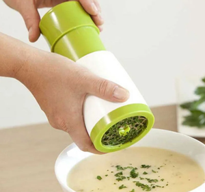 Herramienta de cocina, cortador de cilantro, rotación Manual, hoja de acero inoxidable, <span class=keywords><strong>perejil</strong></span>, <span class=keywords><strong>ajo</strong></span>, hierba, molinillo de especias, máquina de molino, cortador de especias - Product Image 5