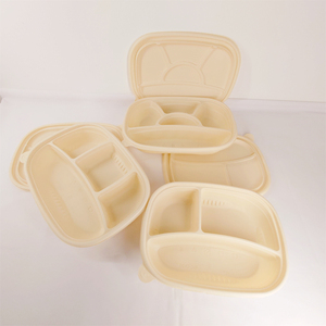 Récipient alimentaire avec couvercle <span class=keywords><strong>plateau</strong></span> d'emballage emballage alimentaire biodégradable coquille de palourde boîte <span class=keywords><strong>à</strong></span> <span class=keywords><strong>emporter</strong></span> de restauration rapide jetable - Product Image 6