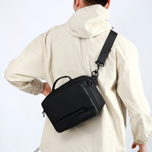 Wholesale Large Capacity Crossbody Bag Waterproof Multi-Pocket Nylon Shoulder Bag Business Sling Bag with Custom Logo for Men - Product Image 3