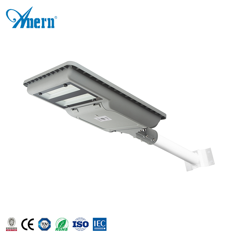 De IP65 impermeable carretera iluminación 60W 80W 100W todo en uno integrada LED Solar de la calle luz