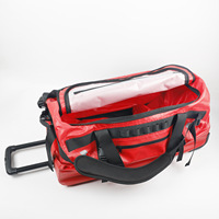 Sac à dos et sac étanche de voyage extérieur 90L personnalisé OEM, avec roulettes, fermeture éclair et design portable