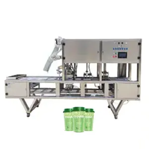 Liquid Cup. Milk Tea Packing Hot Filling Cup Machine With Tray Seal and packing filling sealing machine made in china