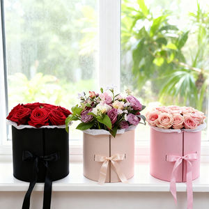 Cajas de Regalo Rígidas de Cartón con Tapa y Base Redondas con Diseño Floral para el Día de la Madre o Cumpleaños, con Logotipo Personalizado - Product Image 3