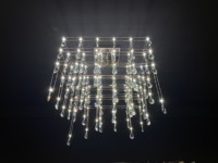 Lustre en cristal ECOJAS Light Cube personnalisable de haute qualité pour villa peoject hôtel salon suspension en verre