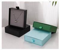 Boîte en carton de luxe écologique avec logo personnalisé, boîte à bijoux pour boucles d'oreilles et colliers