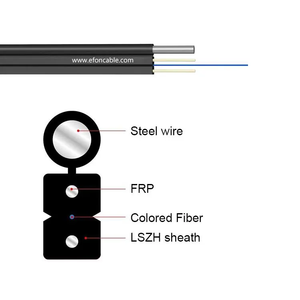 Câble à <span class=keywords><strong>fibre</strong></span> optique de baisse plate extérieure de prix usine 1 2 4 noyau G657A1 G657A2 G652D câble à <span class=keywords><strong>fibre</strong></span> optique FTTH aérien monomode - Product Image 5