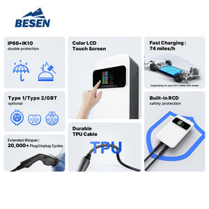 Cargador de Vehículos Eléctricos de 11 kW CA, Tipo 2, Trifásico, 16 A, Estación de Carga Inteligente para el Hogar - Product Image 3