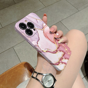 Marble Pattern Magnetic Wireless <strong>Charging</strong> Phone Case Gilt <strong>Halo</strong> Dyed Texture Case for Iphone 14 11 12 13 for Iphone 15 Pro Max - Product Image 4