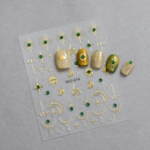 Pegatinas para Uñas Xingyue con Estampado en Caliente, Relieve Tridimensional con Incrustaciones de Diamantes, Nuevas Pegatinas Plateadas para Uñas, Arte de Uñas DIY - Product Image 6